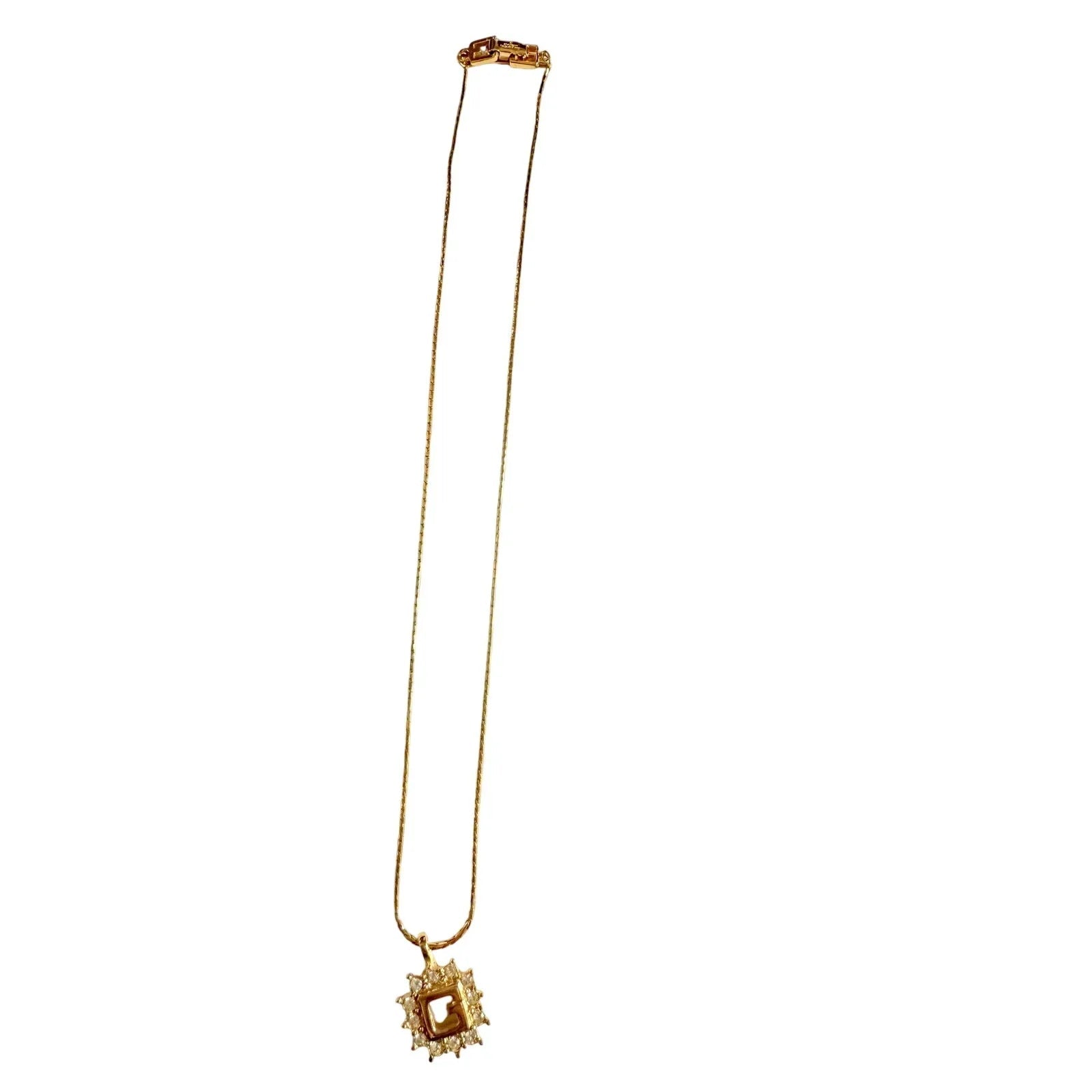Givenchy G with Burst of Rhinestones Necklace - Givenchy - Necklace - A+ Stuff