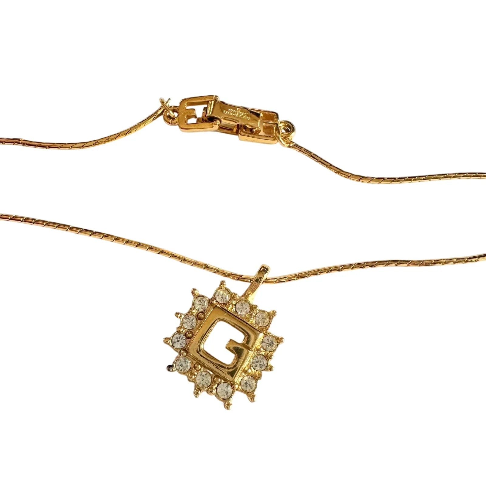 Givenchy G with Burst of Rhinestones Necklace - Givenchy - Necklace - A+ Stuff