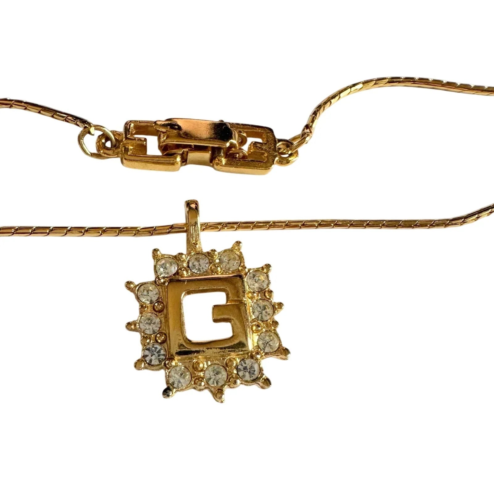 Givenchy G with Burst of Rhinestones Necklace - Givenchy - Necklace - A+ Stuff