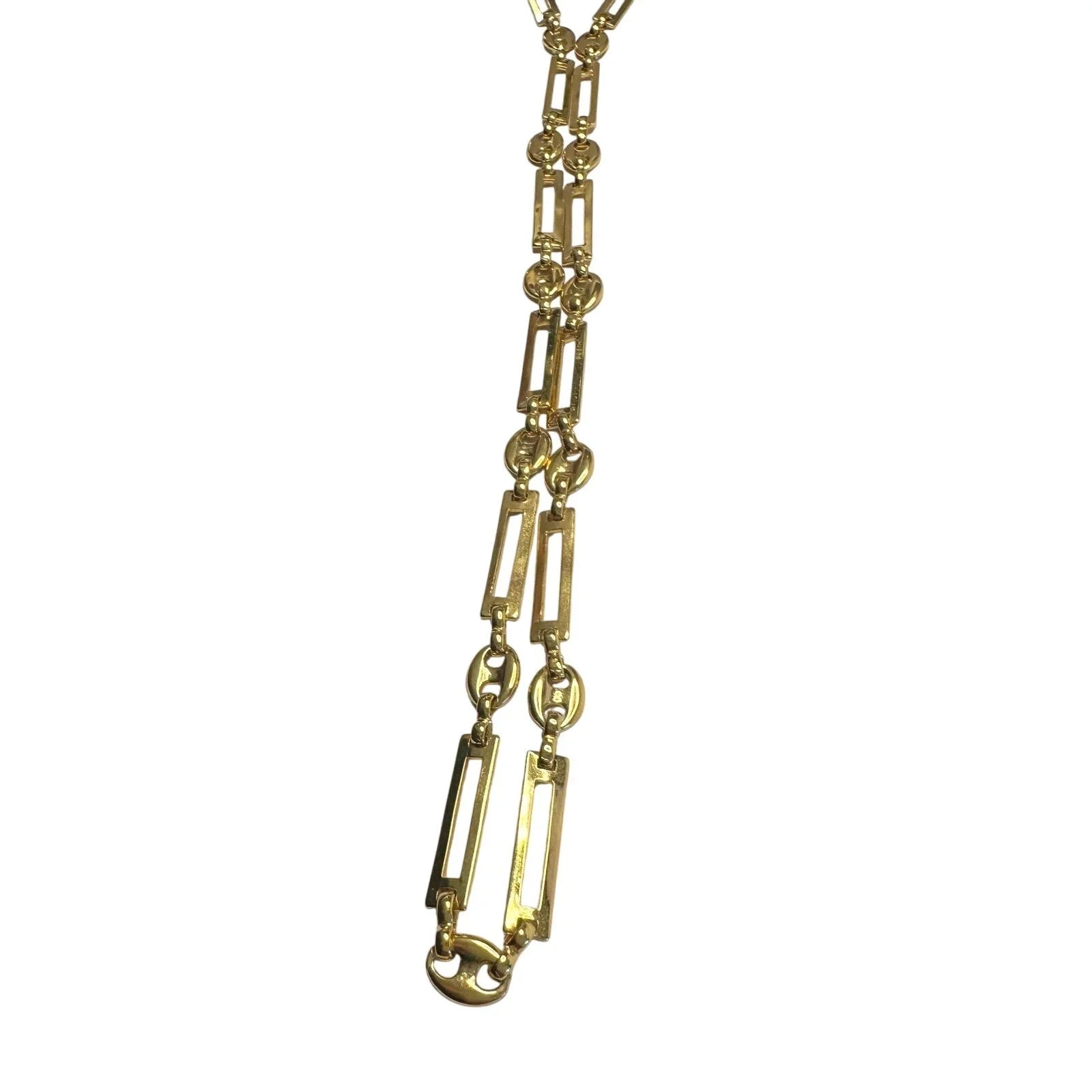 Givenchy Necklace with Unique Flat Rectangle Links - Givenchy - Necklace - A+ Stuff