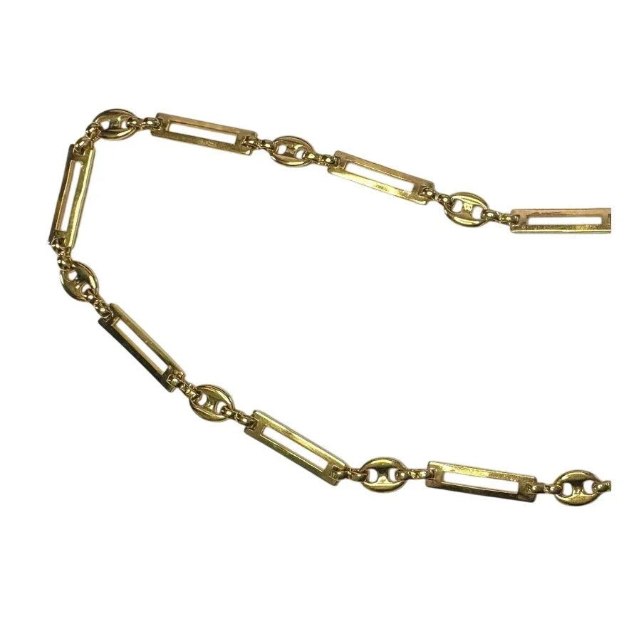 Givenchy Necklace with Unique Flat Rectangle Links - Givenchy - Necklace - A+ Stuff