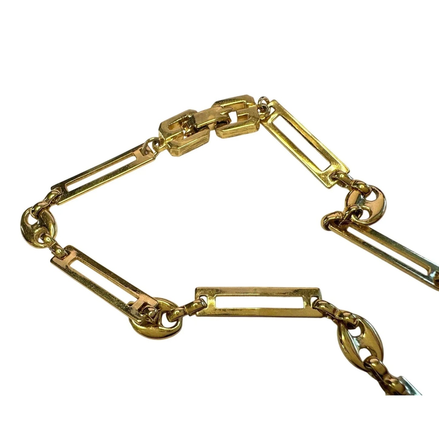 Givenchy Necklace with Unique Flat Rectangle Links - Givenchy - Necklace - A+ Stuff