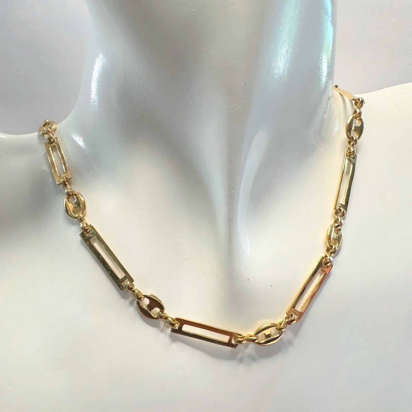 Givenchy Necklace with Unique Flat Rectangle Links - Givenchy - Necklace - A+ Stuff