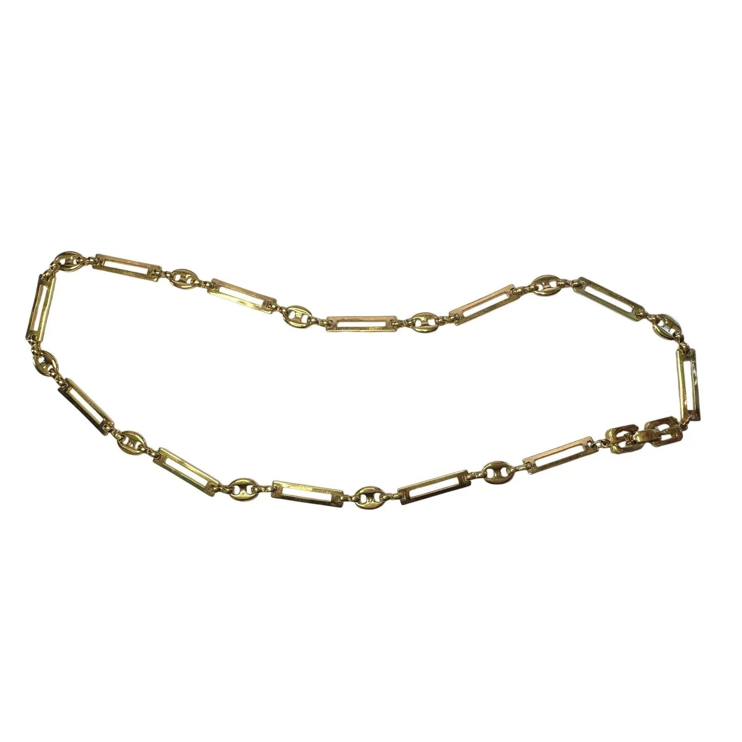 Givenchy Necklace with Unique Flat Rectangle Links - Givenchy - Necklace - A+ Stuff