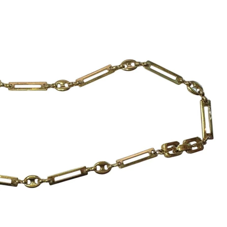 Givenchy Necklace with Unique Flat Rectangle Links - Givenchy - Necklace - A+ Stuff