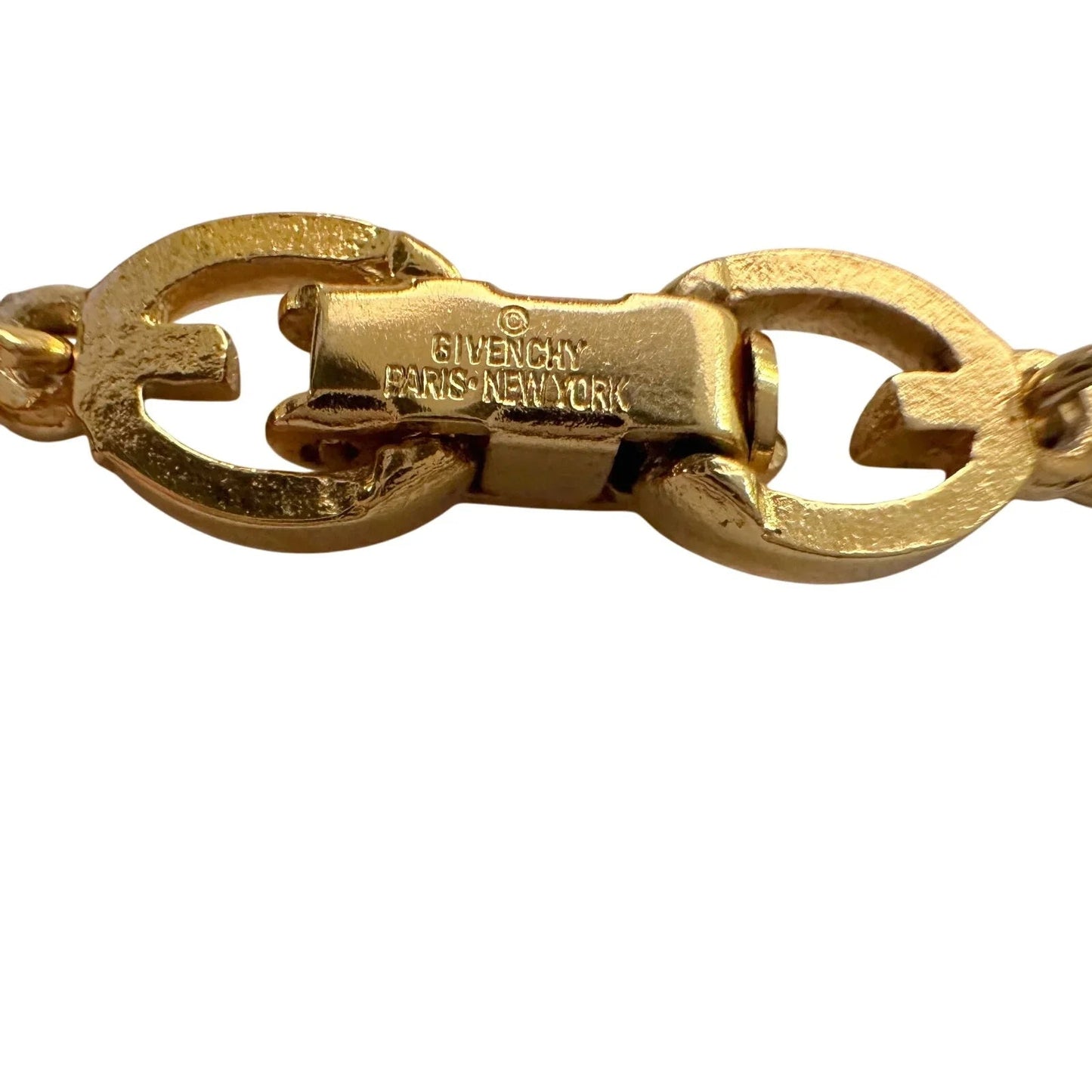 Givenchy Oval Mirrored Gs Gold Plate Bracelet with Clear Gemstones - Gucci - Bracelet - A+ Stuff