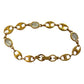 Givenchy Oval Mirrored Gs Gold Plate Bracelet with Clear Gemstones - Gucci - Bracelet - A+ Stuff