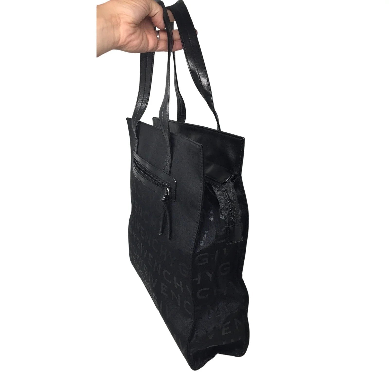 Givenchy Parfums Black Monogram Cloth Tote - Givenchy - Tote Bag - A+ Stuff