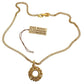 Givenchy Paris Round Pendant with Rhinestones Necklace and hang Tag - Givenchy - Necklace with Pendant - A+ Stuff