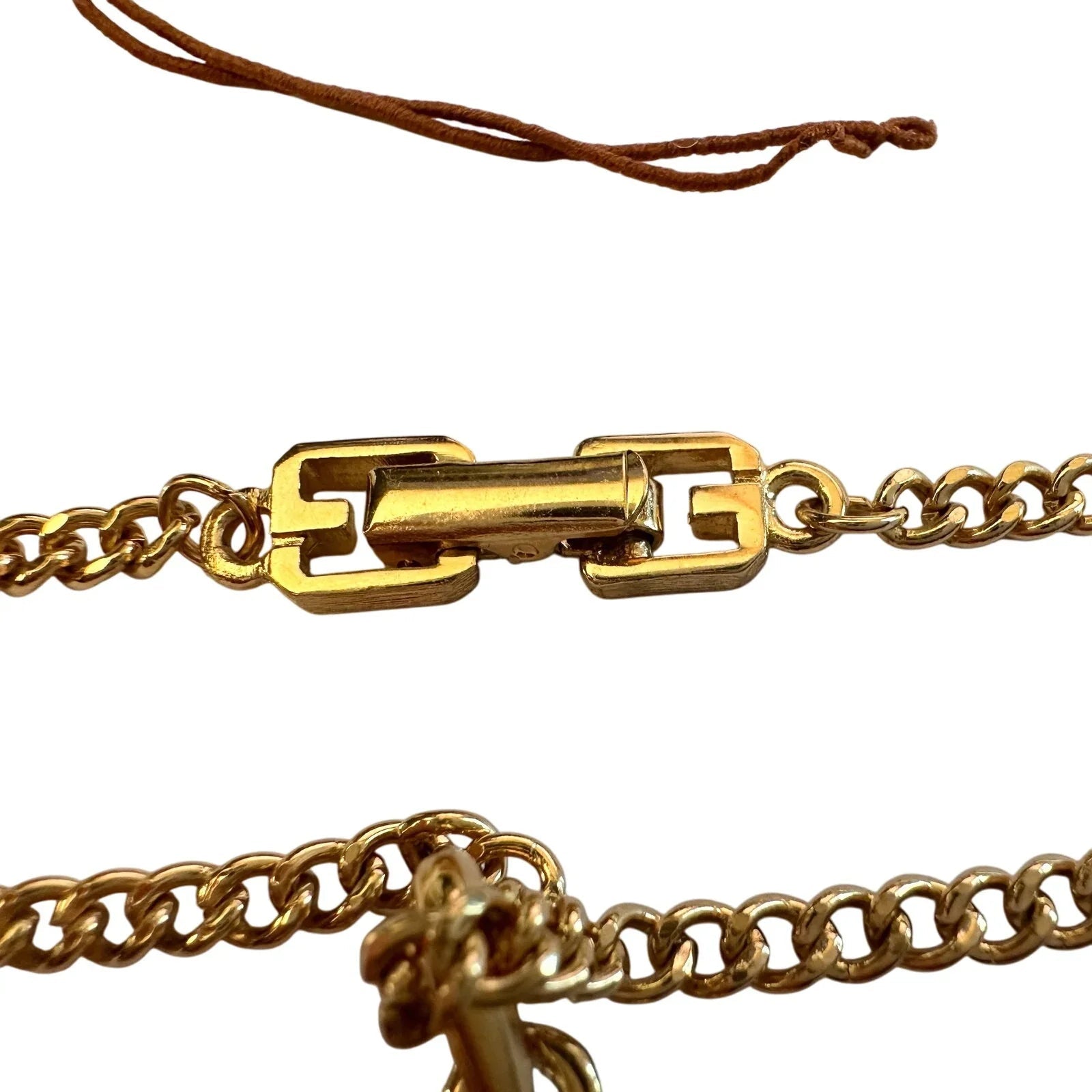 Givenchy Paris Round Pendant with Rhinestones Necklace and hang Tag - Givenchy - Necklace with Pendant - A+ Stuff