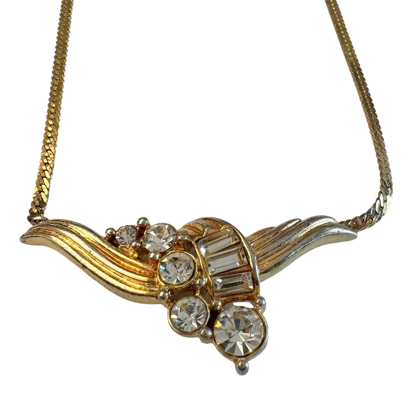 Givenchy Rhinestone Cluster Collar Necklace - Vintage - Givenchy - Givenchy Necklace - A+ Stuff