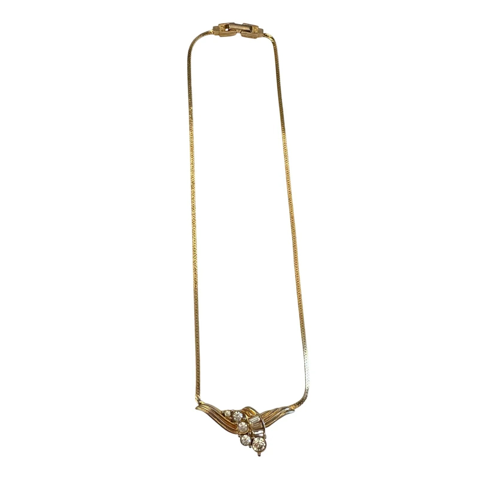 Givenchy Rhinestone Cluster Collar Necklace - Vintage - Givenchy - Givenchy Necklace - A+ Stuff