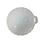 Gladstone Bone China Old Grecian Flute White/Gold Teacup & Saucer - A+ Stuff - Coffee & Tea Cups - A+ Stuff