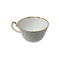 Gladstone Bone China Old Grecian Flute White/Gold Teacup & Saucer - A+ Stuff - Coffee & Tea Cups - A+ Stuff
