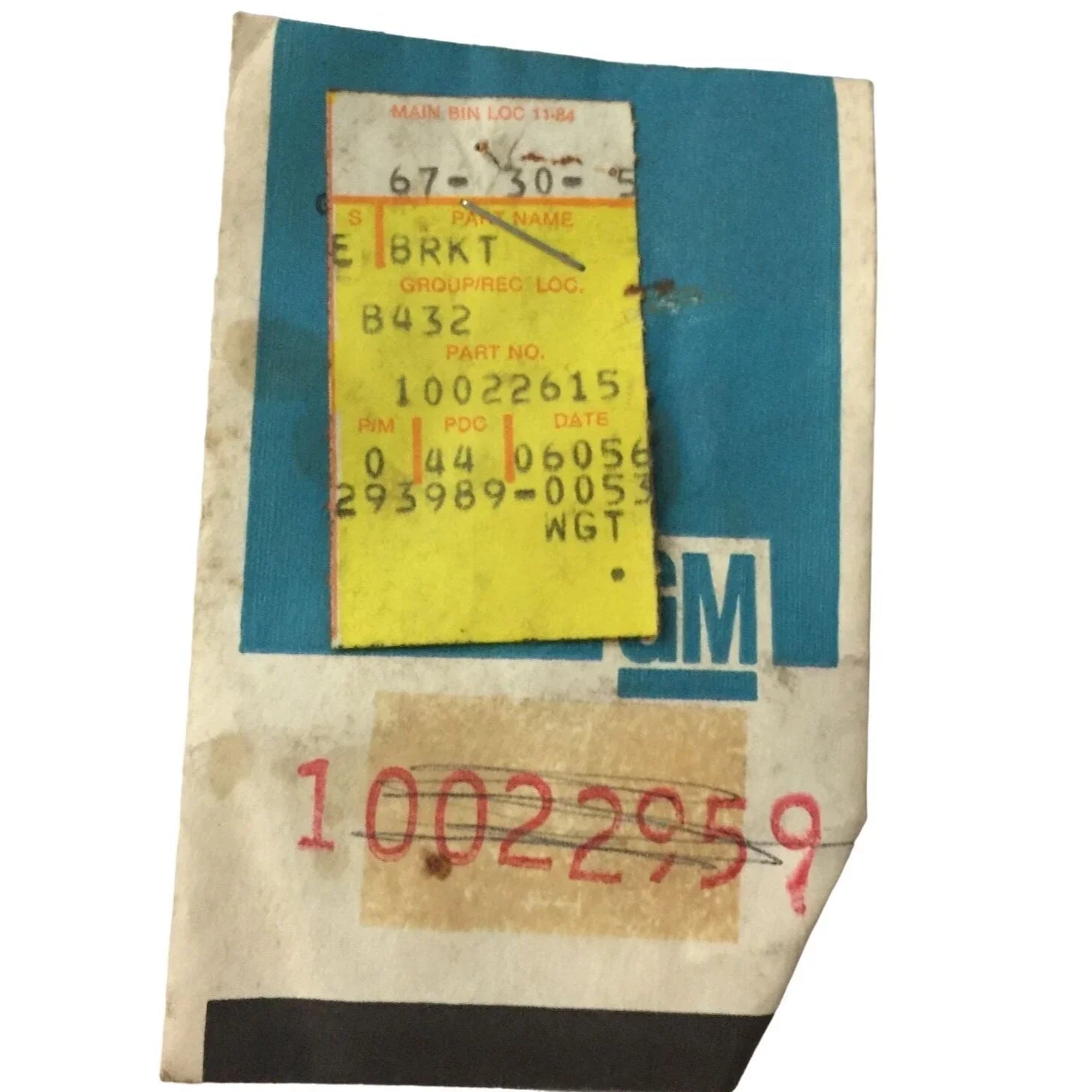 GM General Motors Part 10022615 New old Stock - gm - Auto Part - A+ Stuff