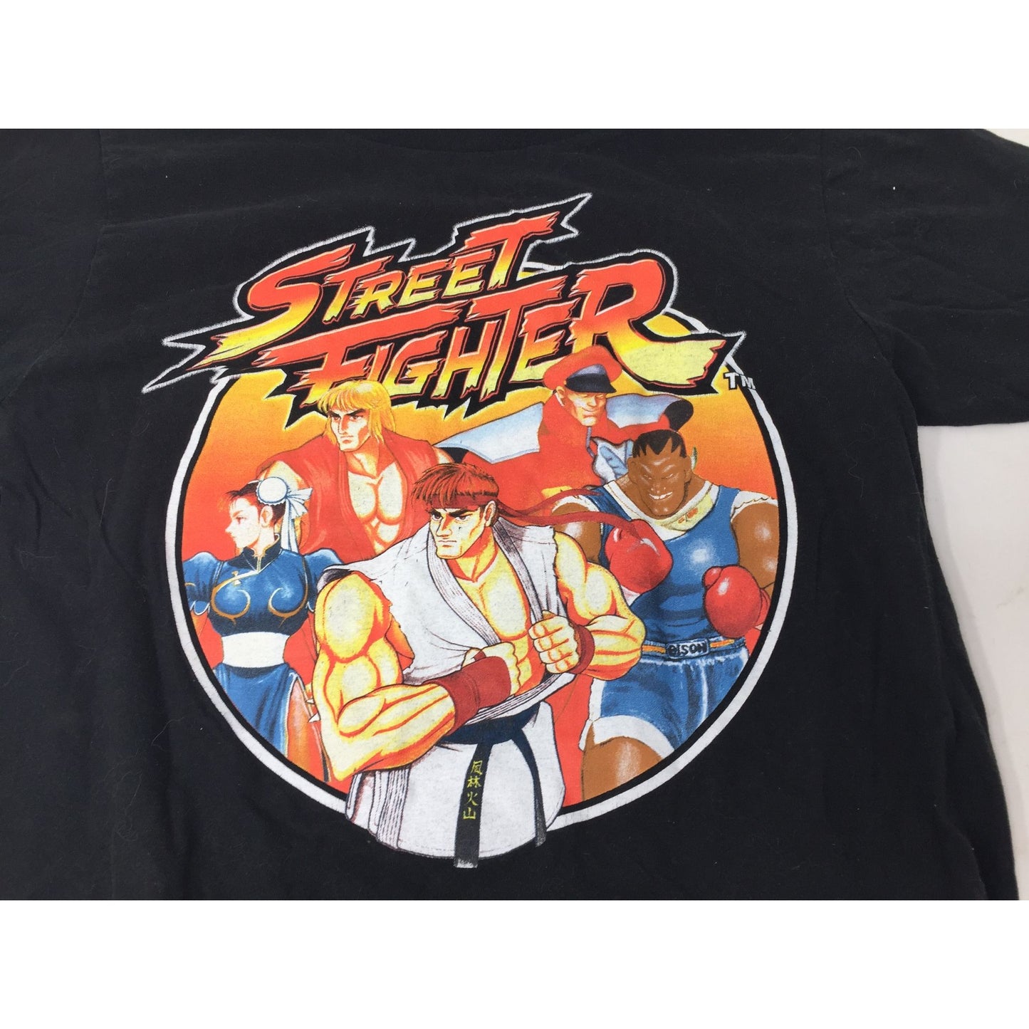 Street Fighter Short Sleeved Graphic Tee Shirt (Black) Mens Size Small