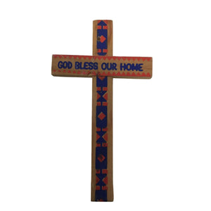 God Bless Our Home Miniature Wooden Cross