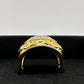 Gold and Silver Statement Ring with Ancient Motif - Size 7.5 - Unbranded - Ring - A+ Stuff