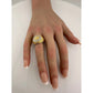 Gold and Silver Statement Ring with Ancient Motif - Size 7.5 - Unbranded - Ring - A+ Stuff