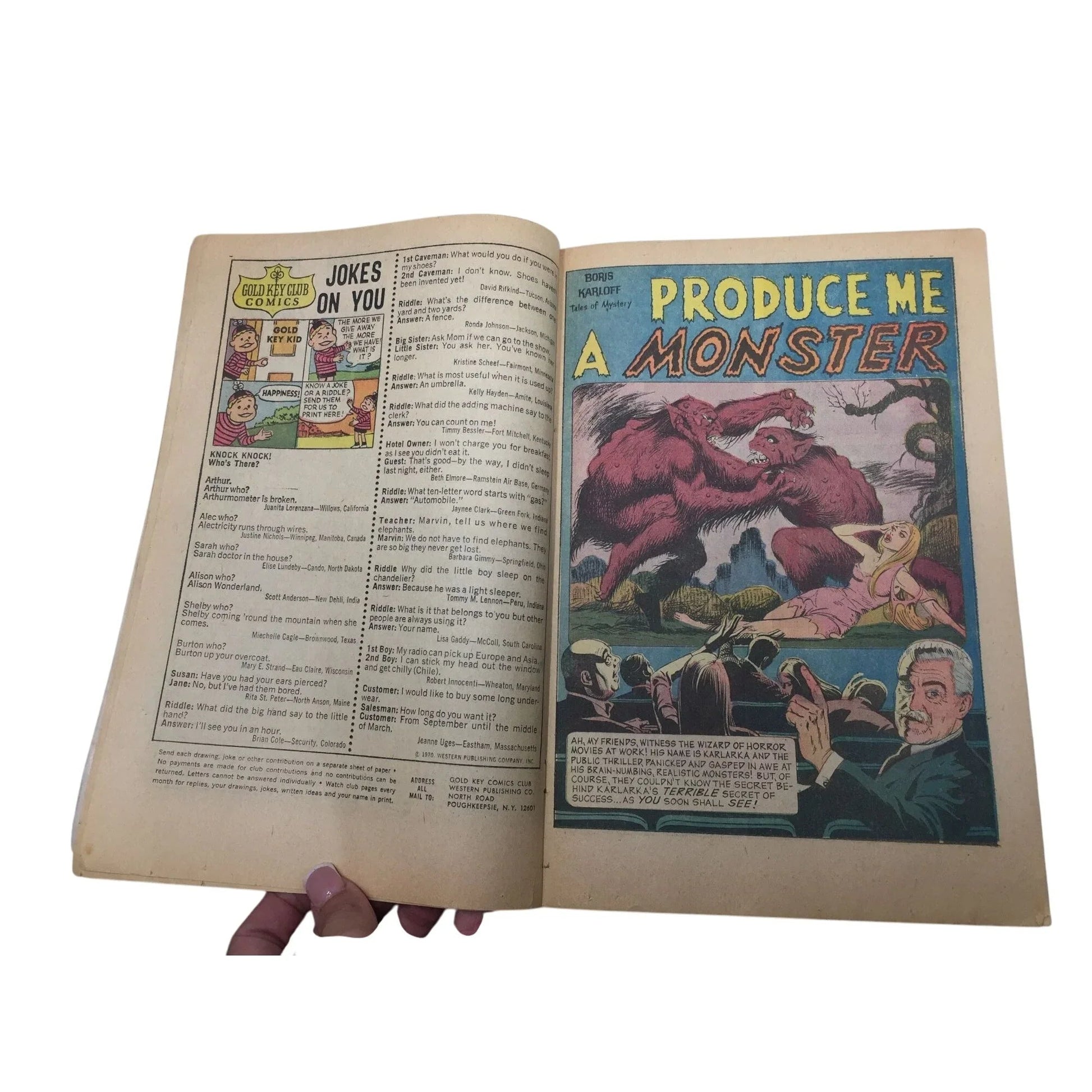 Gold Key ''Boris Karloff Tales of Mystery'' Vintage Comic Book (June 1970) - A+ Stuff - comic books - A+ Stuff