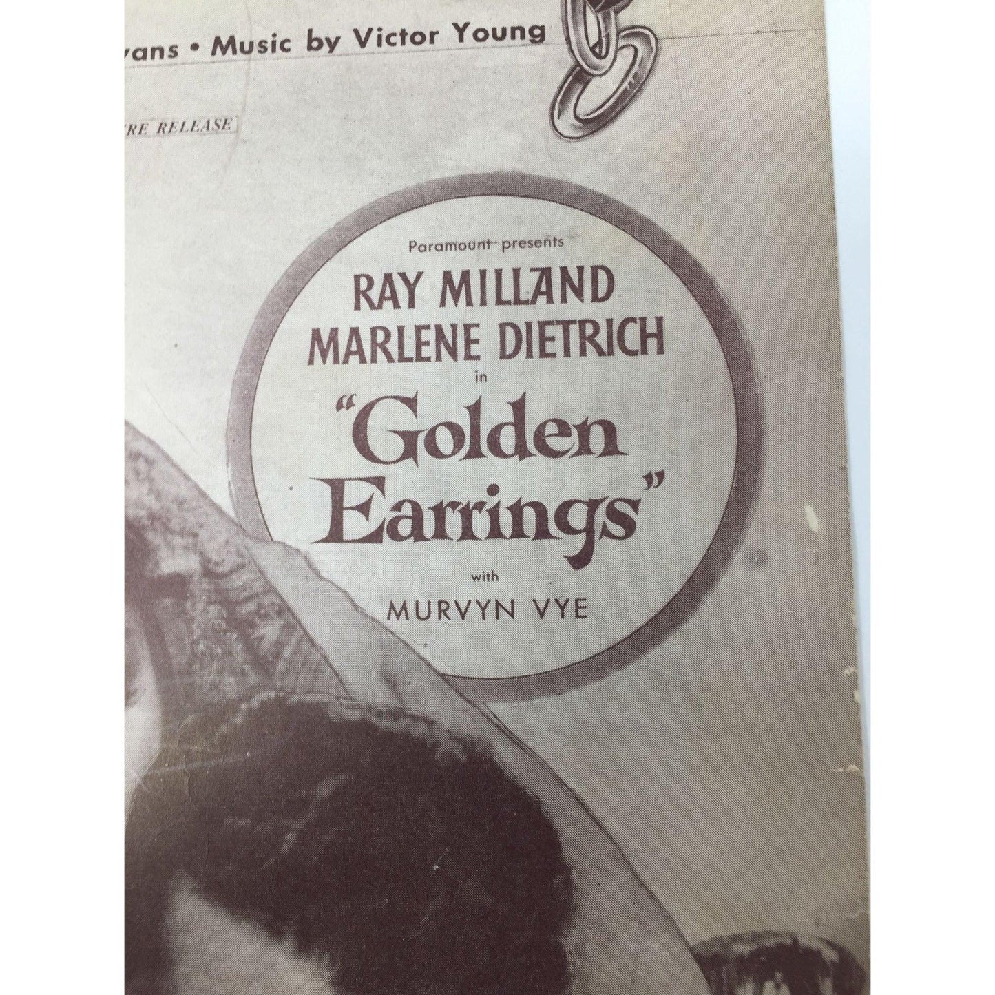 ''Golden Earrings'' by Jay Livingston, Roy Evans, and and Victor Young - A+ Stuff - Sheet Music - A+ Stuff