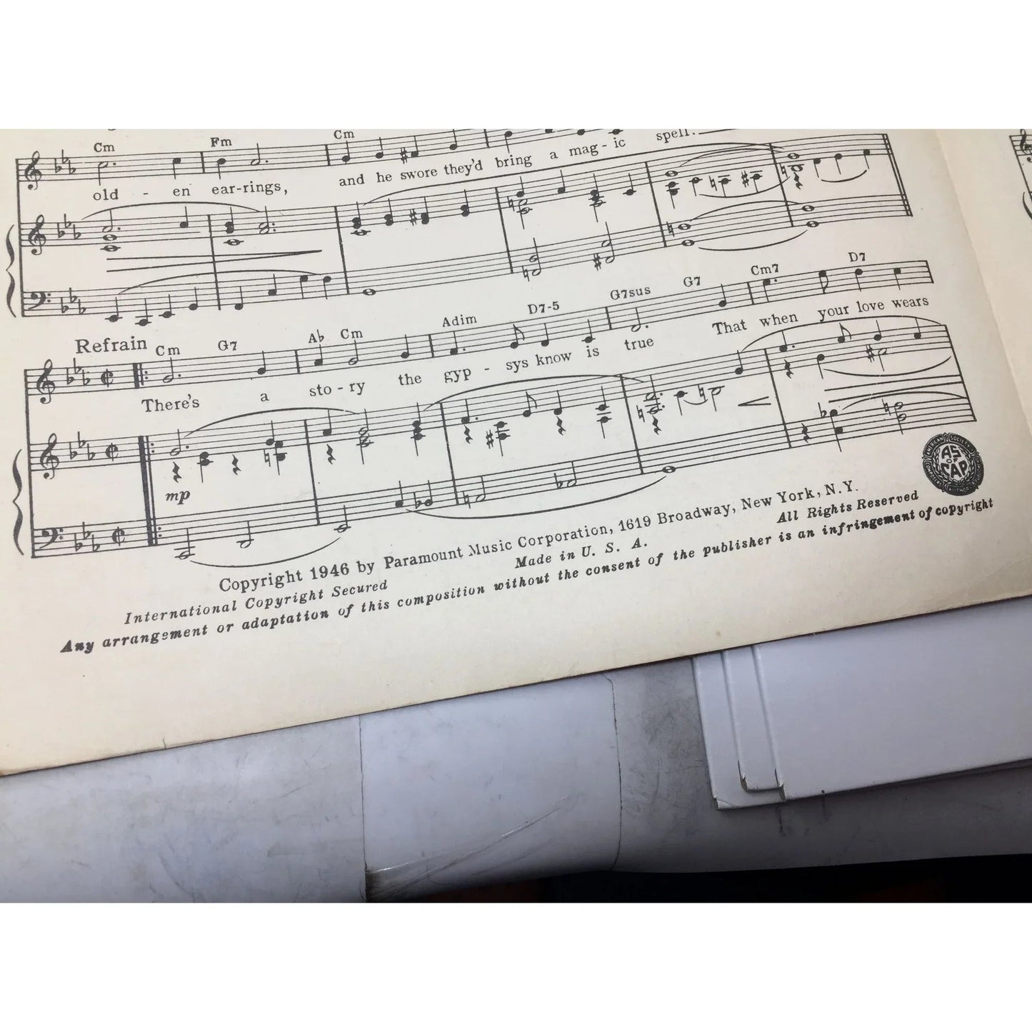 ''Golden Earrings'' by Jay Livingston, Roy Evans, and and Victor Young - A+ Stuff - Sheet Music - A+ Stuff