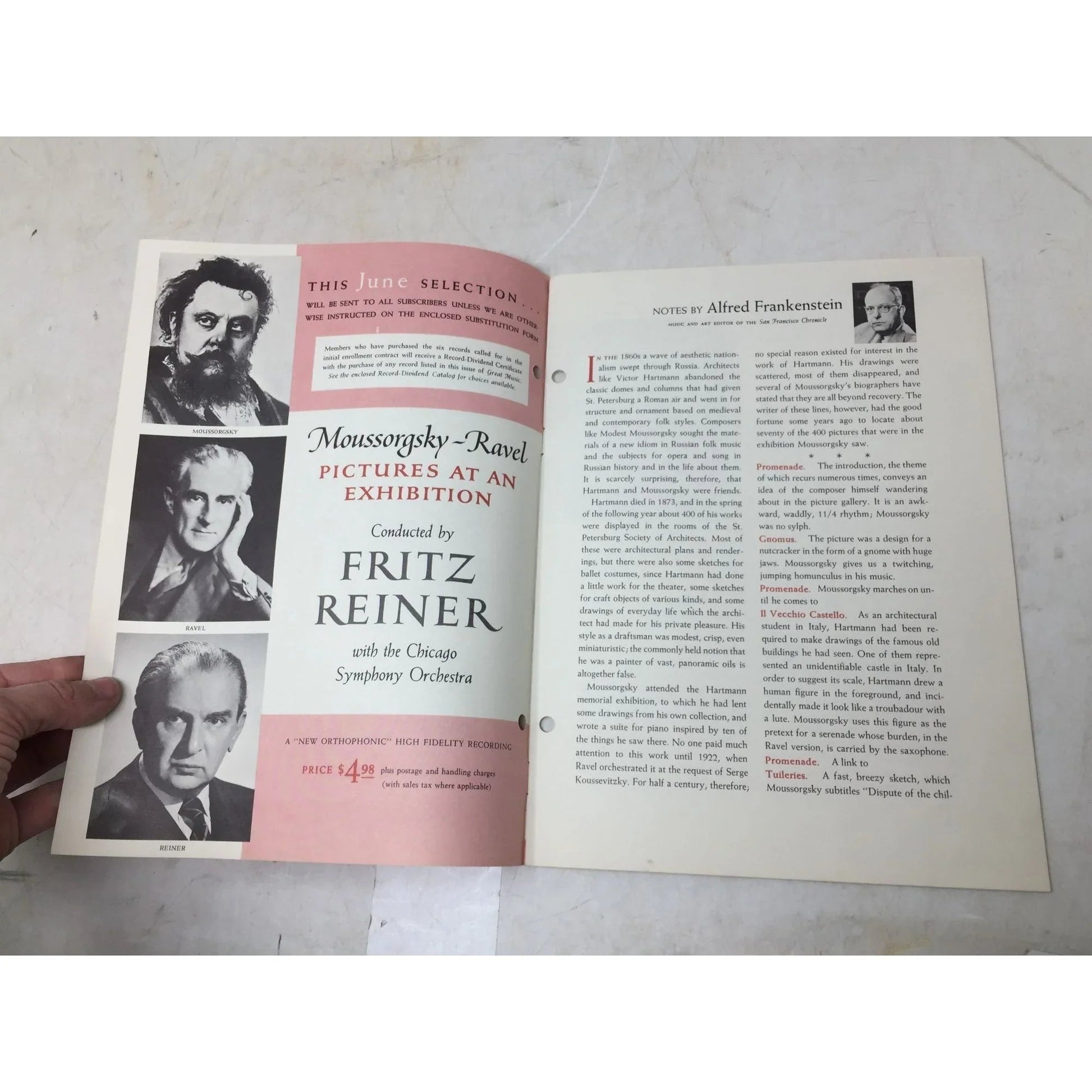 Great Music May 1958 The RCA Victor Society of Great Music - A+ Stuff - Books - A+ Stuff