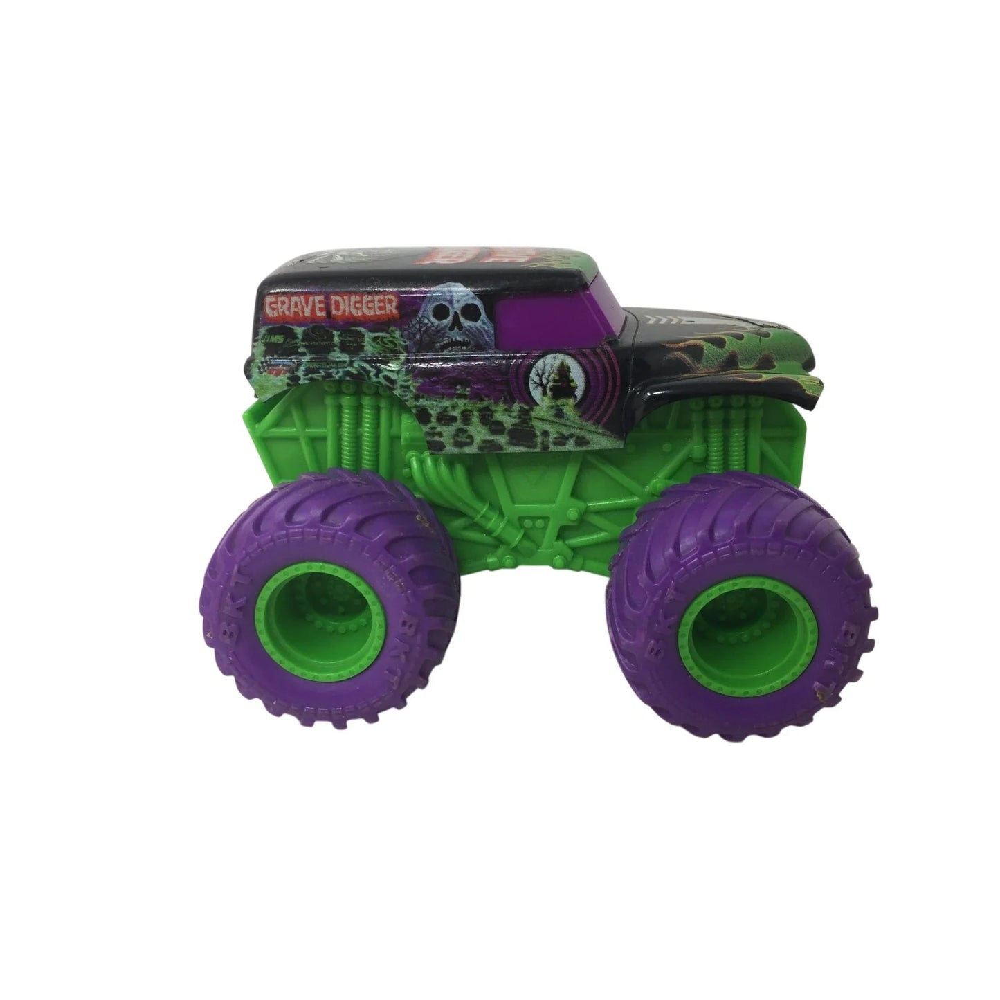Green and Purple Grave Digger Monster Truck Toy - A+ Stuff - Toy Cars - A+ Stuff