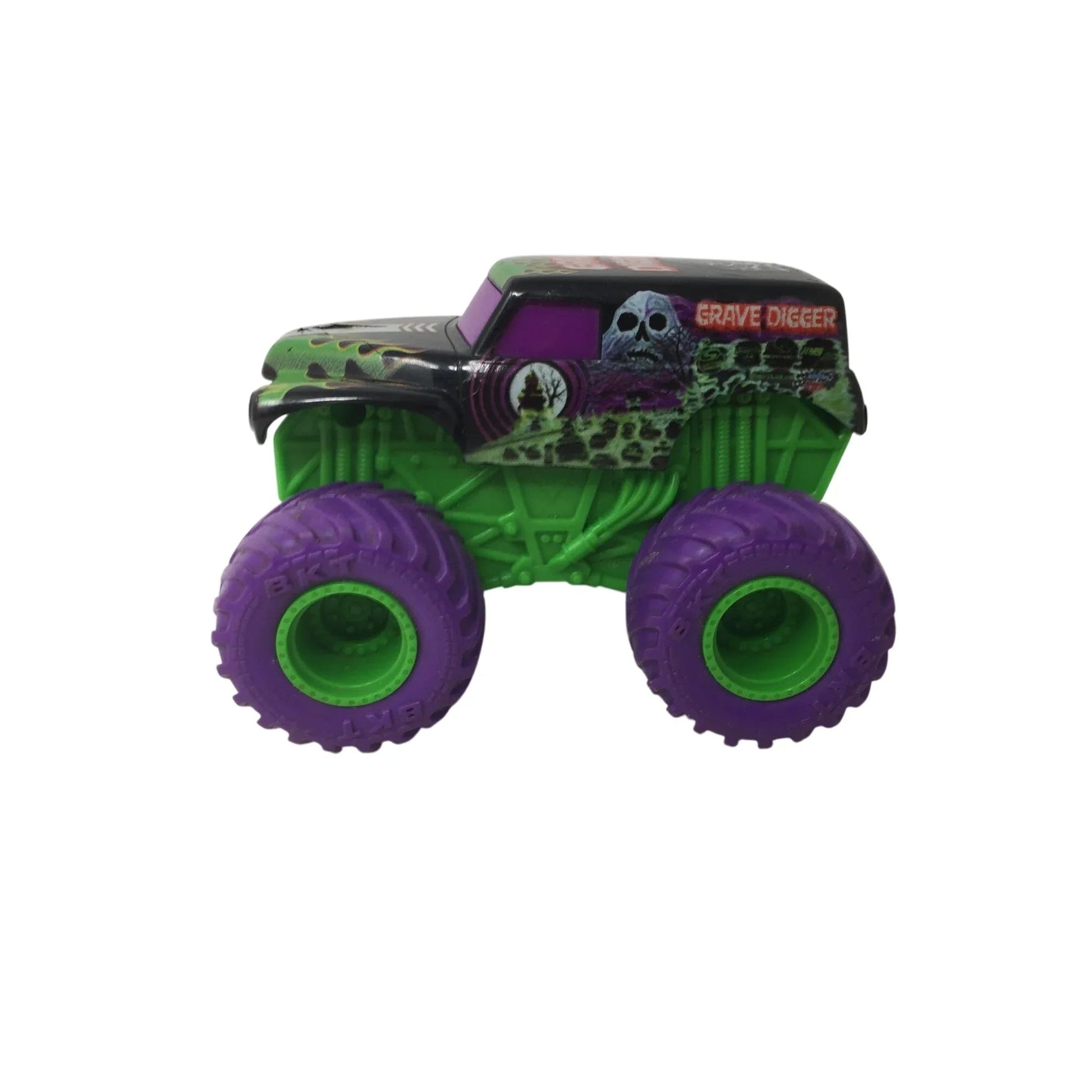 Green and Purple Grave Digger Monster Truck Toy - A+ Stuff - Toy Cars - A+ Stuff