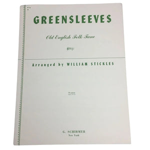 Greensleeves Old English Folk Tune Arranged by William Stickles