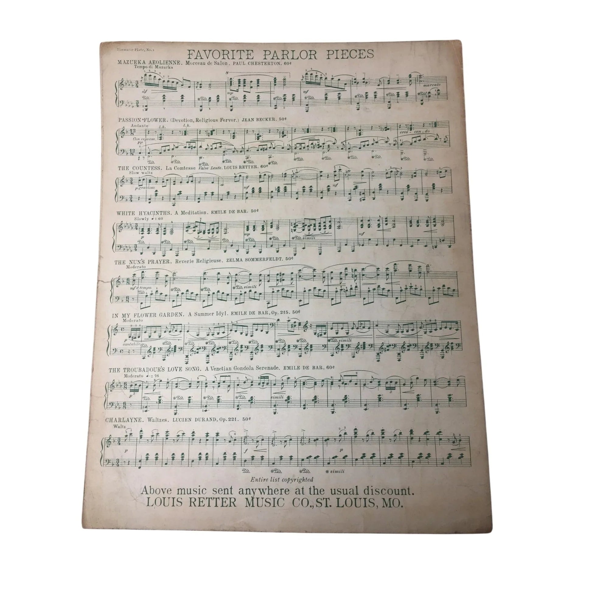 ''GREGORY SOLOS FOR THE PIANO'' SHEET MUSIC - A+ Stuff - SHEET MUSIC - A+ Stuff