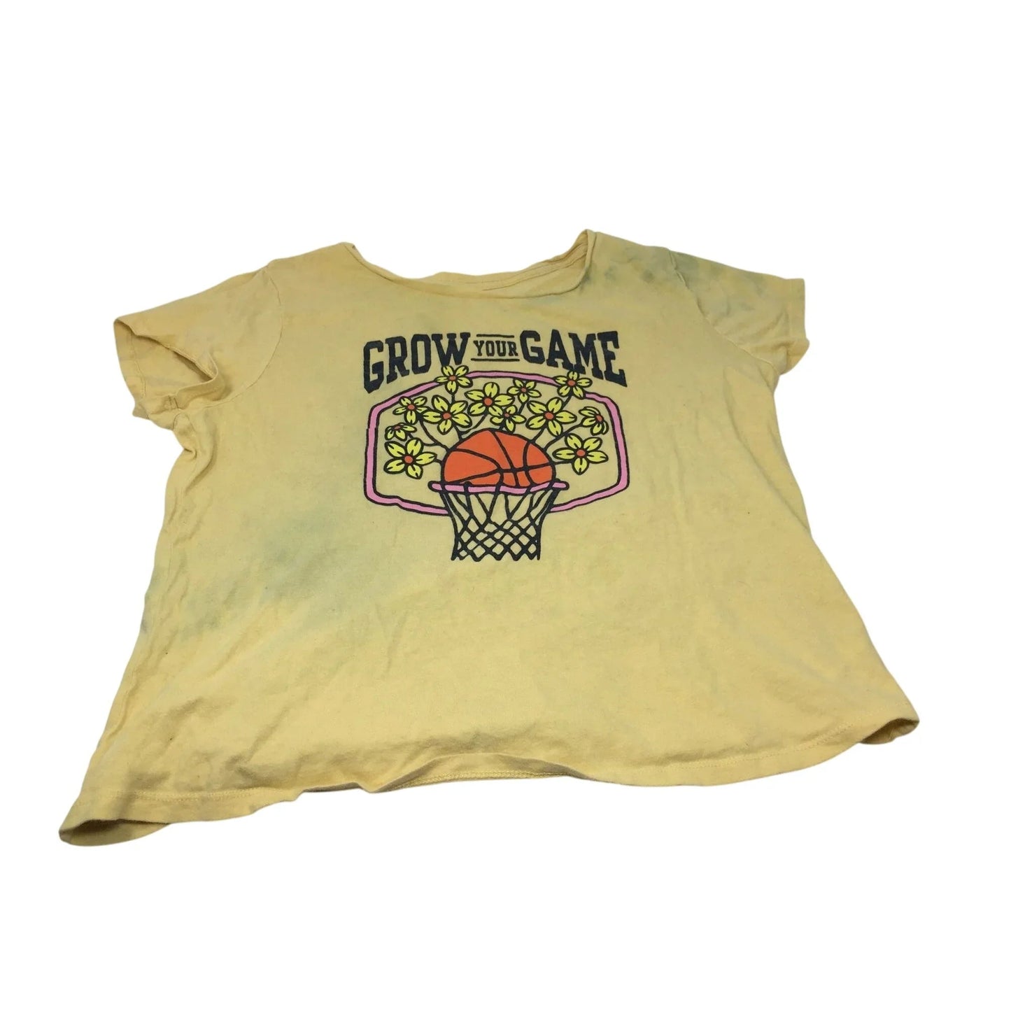 ''Grow Your Game'' Old Navy Yellow Short Sleeved Shirt Size XXL (18) - old navy - shirt - A+ Stuff