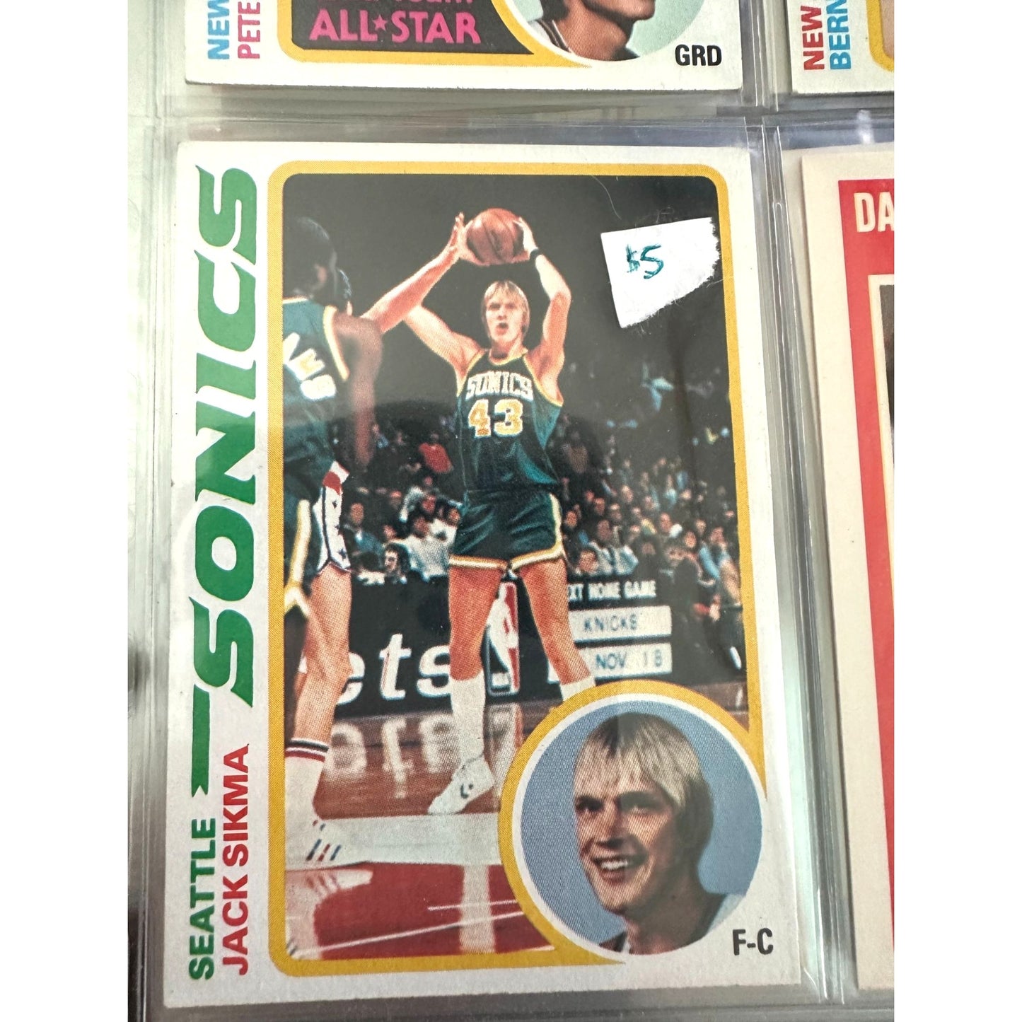 1978-79 Topps Basketball cards (4) with Danny Manning & Detroit Pistons Champions Cards (1989)