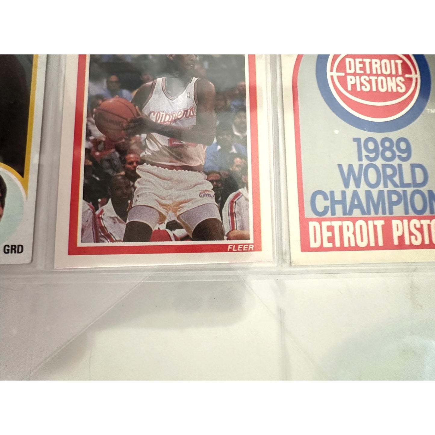 1978-79 Topps Basketball cards (4) with Danny Manning & Detroit Pistons Champions Cards (1989)