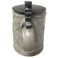 Antique .5 Liter Glazed German Pottery Beer Stein with Lid