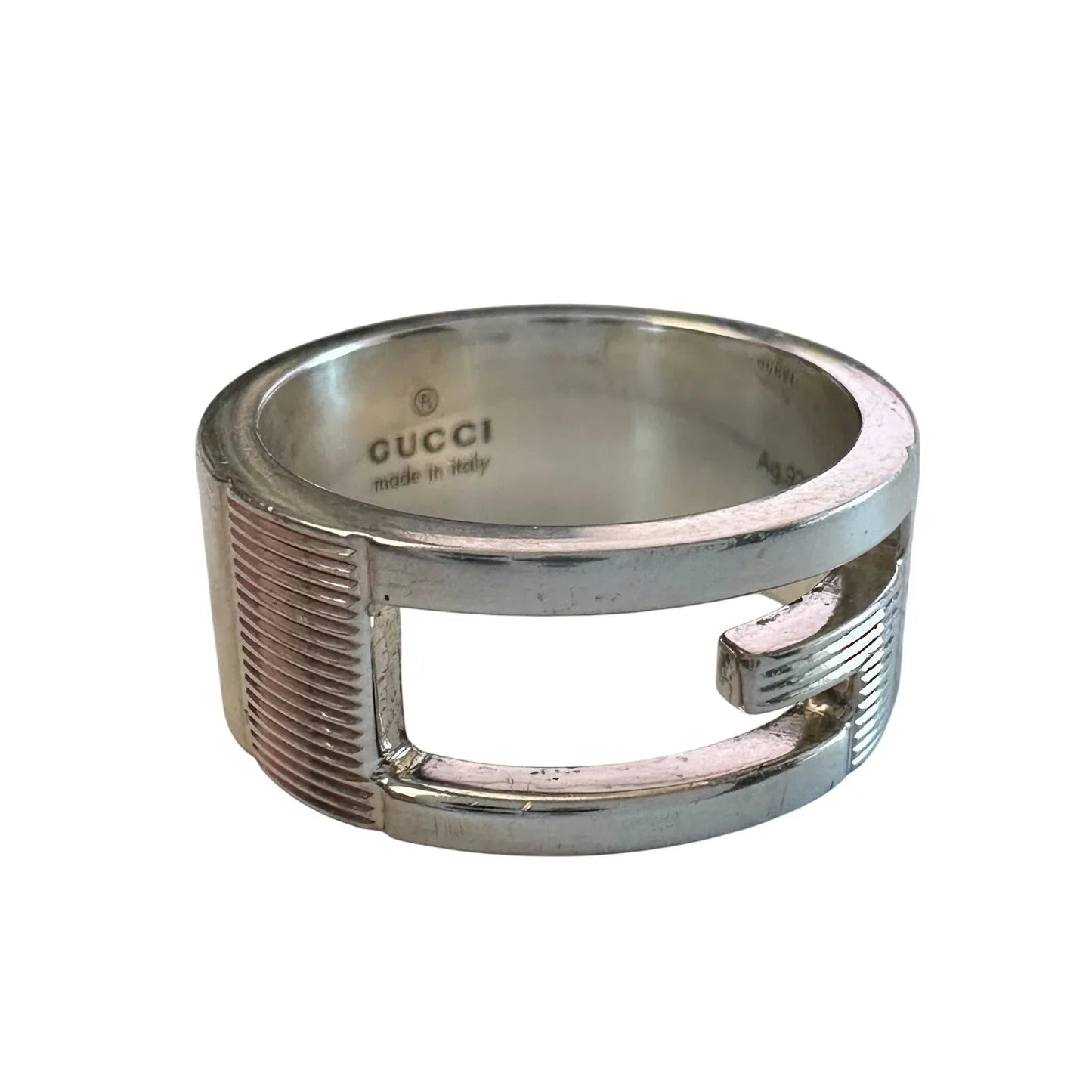 Gucci Abstract G Ring Sterling Silver - Size 4.75 - Gucci - Gucci Ring - A+ Stuff