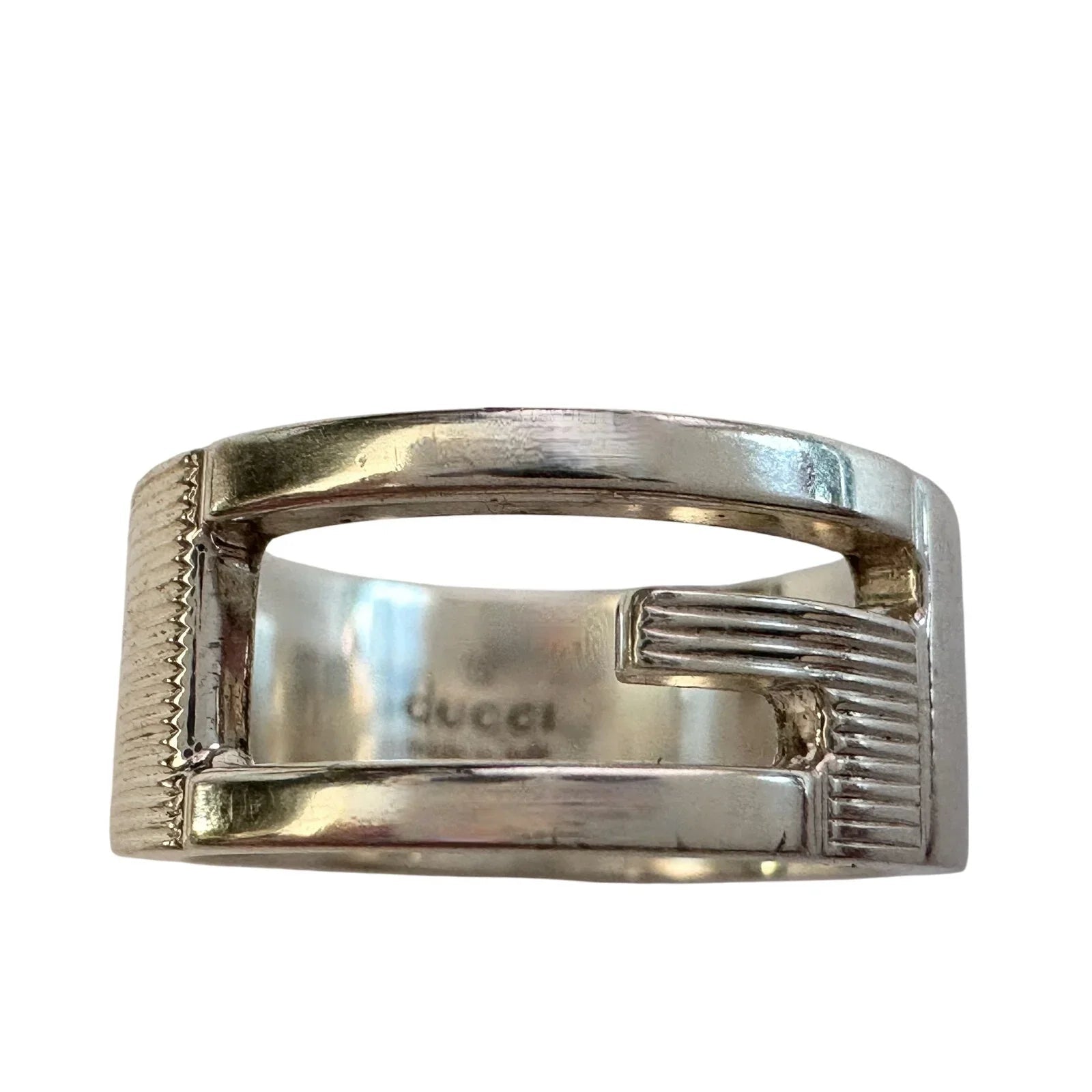 Gucci Abstract G Ring Sterling Silver - Size 4.75 - Gucci - Gucci Ring - A+ Stuff