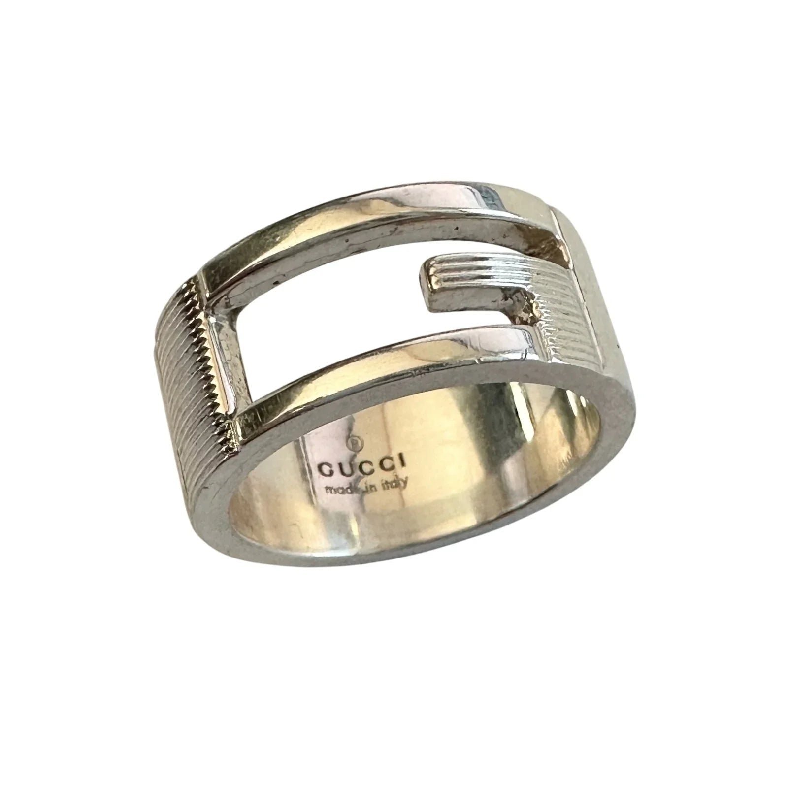 Gucci Abstract G Ring Sterling Silver - Size 4.75 - Gucci - Gucci Ring - A+ Stuff