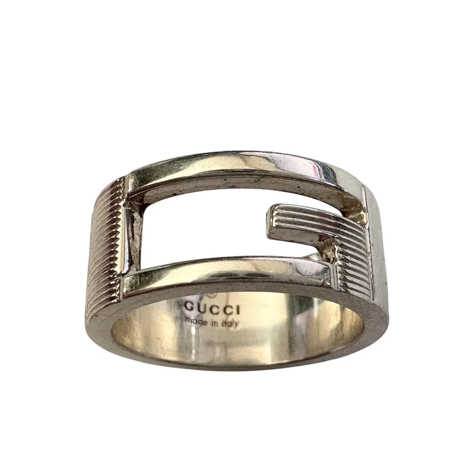 Gucci Abstract G Ring Sterling Silver - Size 4.75 - Gucci - Gucci Ring - A+ Stuff