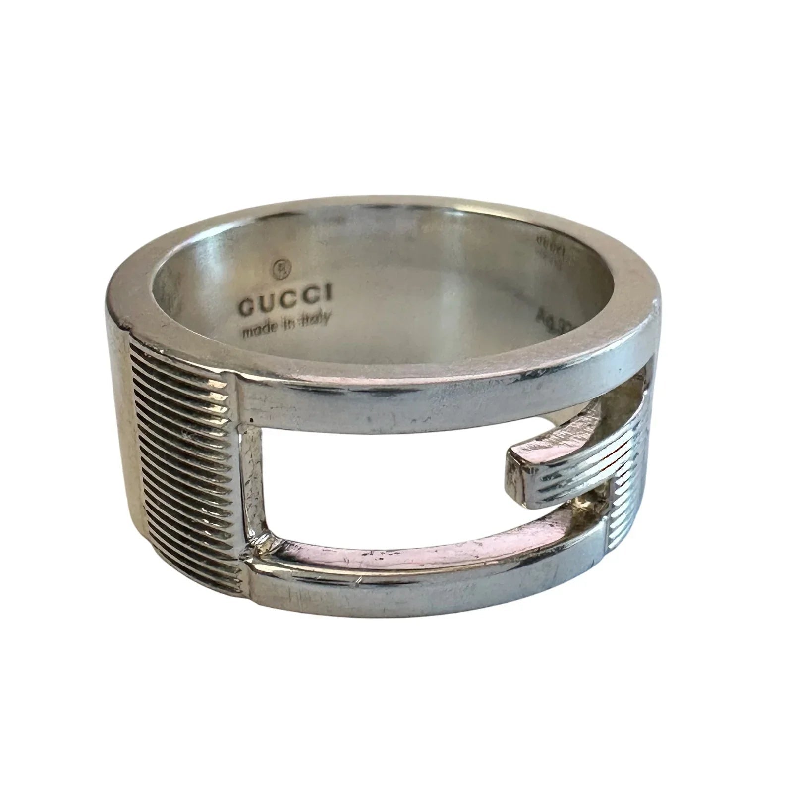 Gucci Abstract G Ring Sterling Silver - Size 4.75 - Gucci - Gucci Ring - A+ Stuff