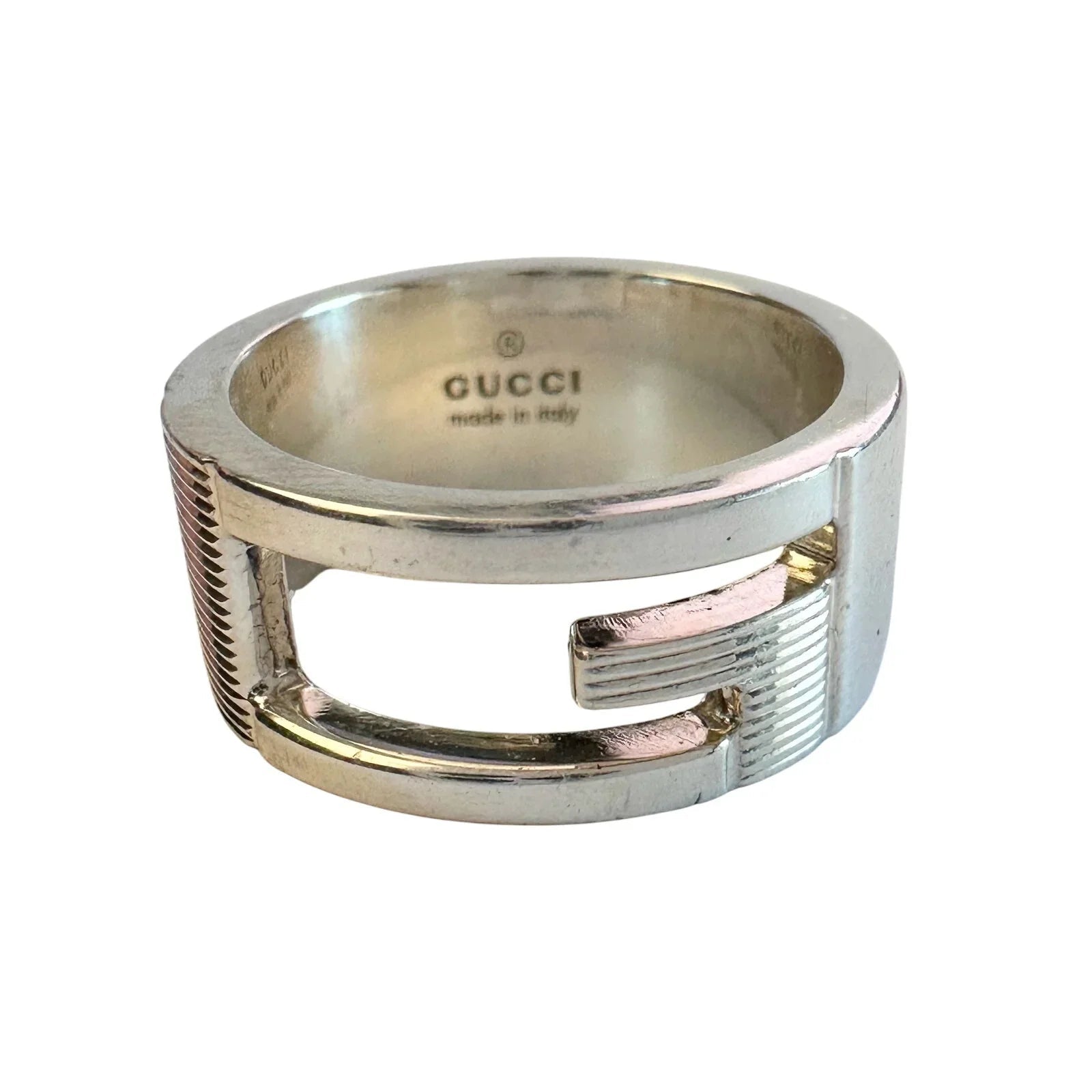Gucci Abstract G Ring Sterling Silver - Size 4.75 - Gucci - Gucci Ring - A+ Stuff