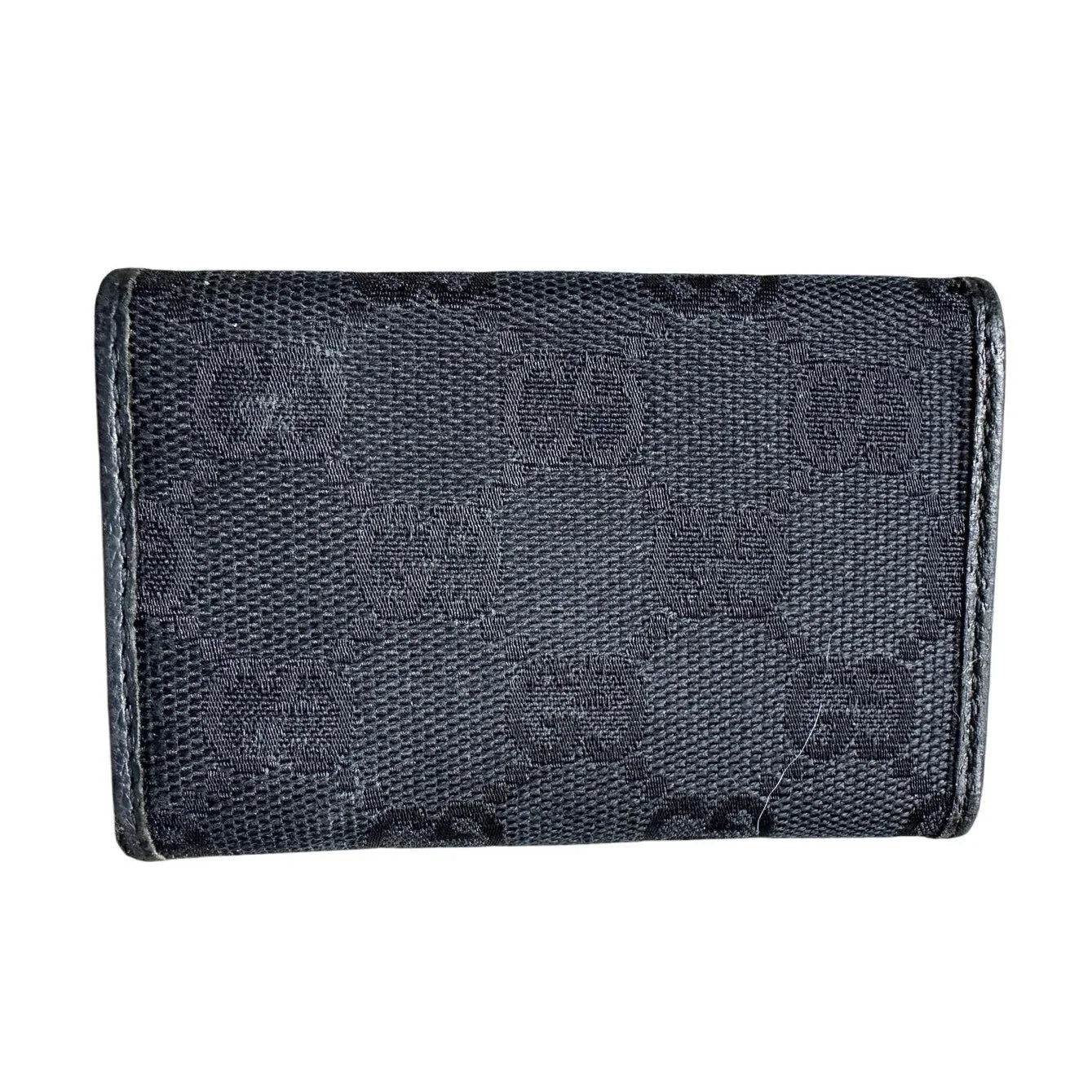 Gucci Black GG Canvas and Leather Trifold Key Holder (6 Keys) - Gucci - Keyholder - A+ Stuff