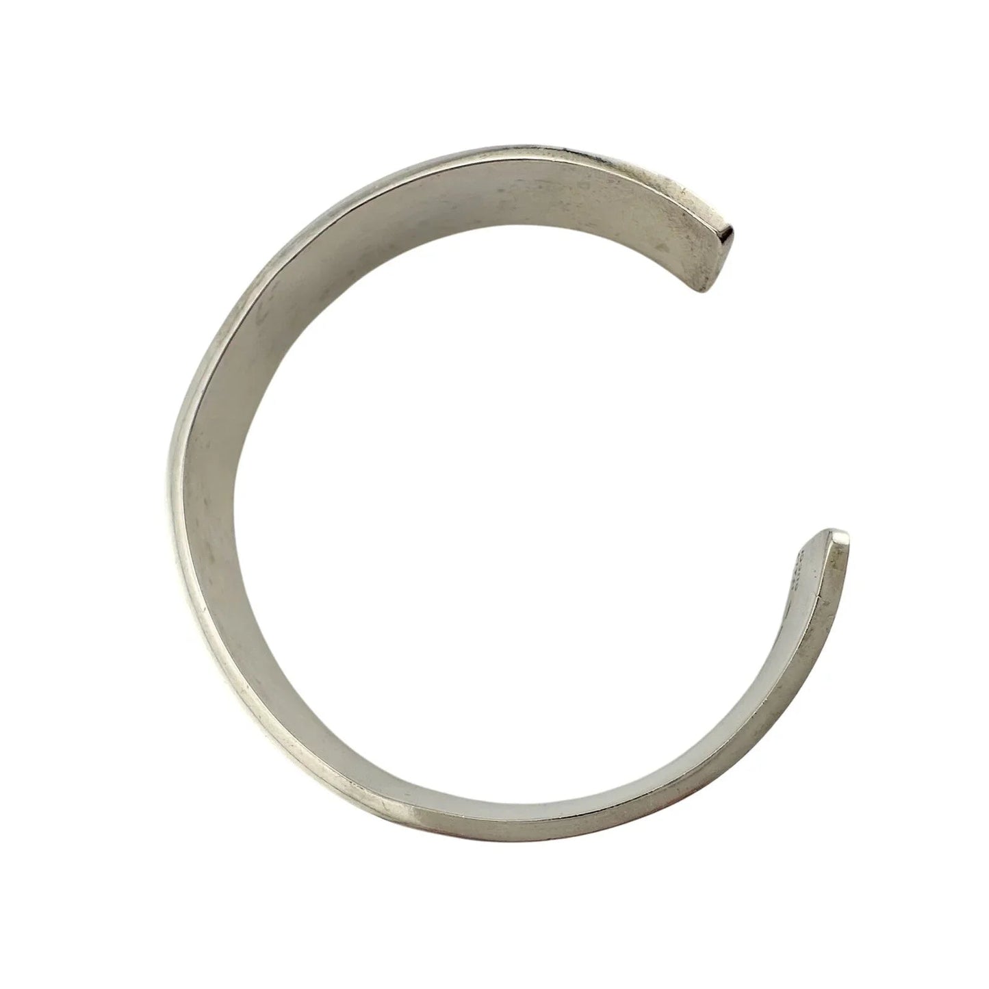 Gucci Black Leather GG Logo Sterling Silver Bangle Bracelet - Vintage! - Gucci - Bracelet - A+ Stuff