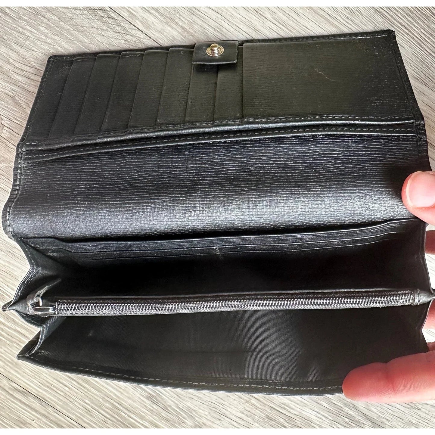 Gucci Black Long Bifold Wallet with Silver Belt Buckle - Gucci - Wallet - A+ Stuff