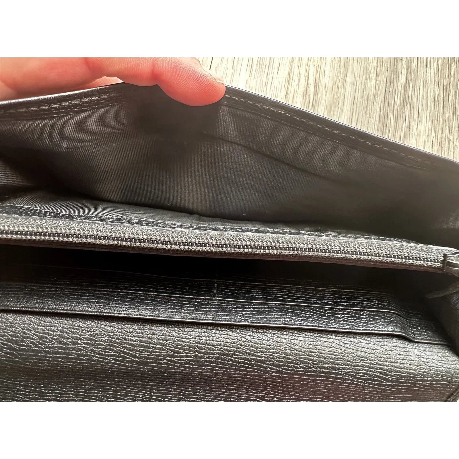 Gucci Black Long Bifold Wallet with Silver Belt Buckle - Gucci - Wallet - A+ Stuff