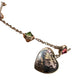 Gucci 'Blind for Love' Engraved Heart Bracelet w Rose Pink & Green Stones - Gucci - Bracelet - A+ Stuff