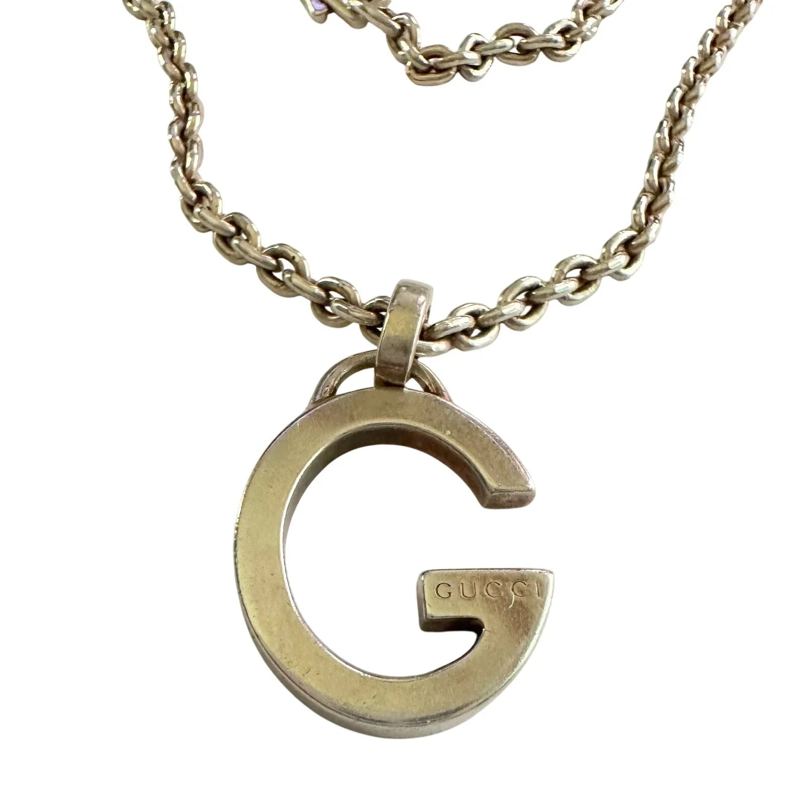 GUCCI Charlotte 'G' Men's Pendant Necklace - Gucci - Mens Necklace - A+ Stuff
