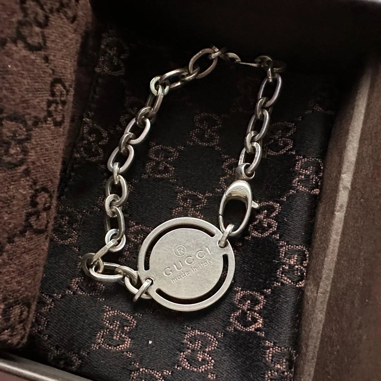 Gucci Circle Disc Plate Bracelet in Box with Dust Bag - Gucci - Bracelet - A+ Stuff