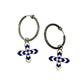 Gucci Enamel Cross Motif Hoop Earrings with Pouch, Box & Booklet - Gucci - Earrings - A+ Stuff