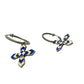 Gucci Enamel Cross Motif Hoop Earrings with Pouch, Box & Booklet - Gucci - Earrings - A+ Stuff